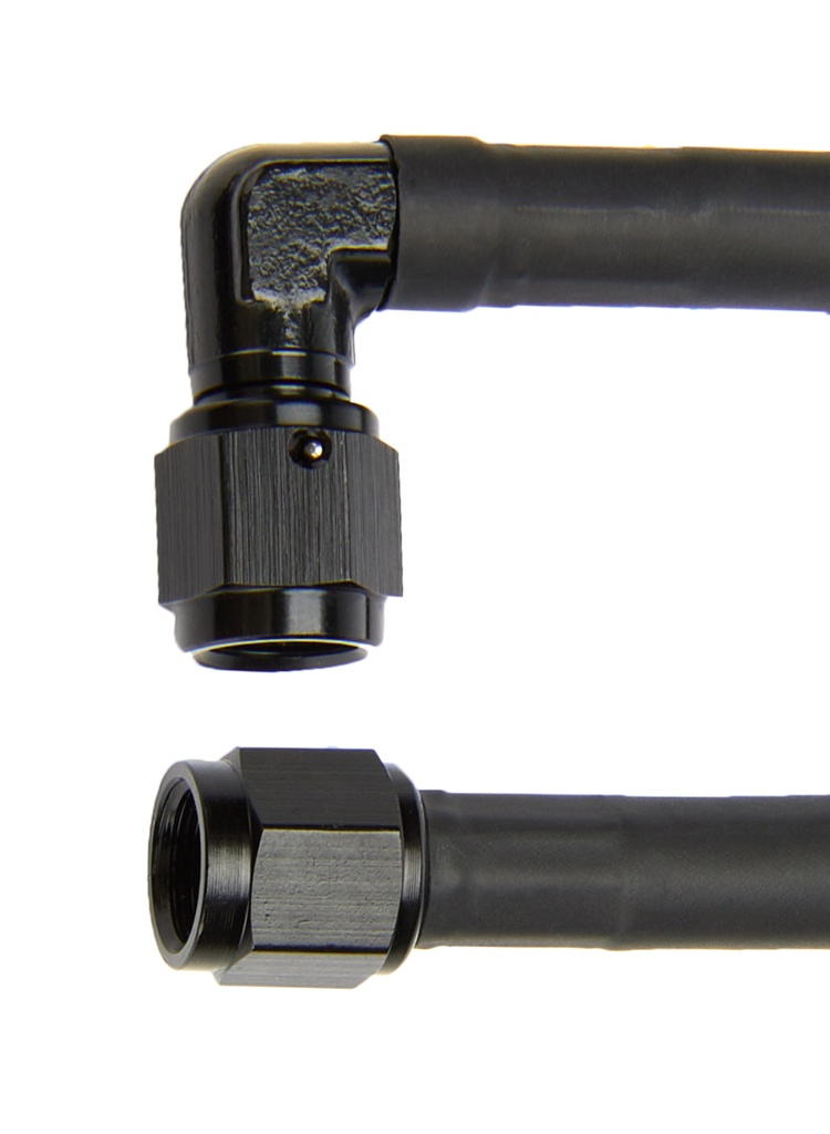 [ALL48404] Allstar Performance - Coated Braided Line 24in #4 Hose -4 90 Deg/-4 Str