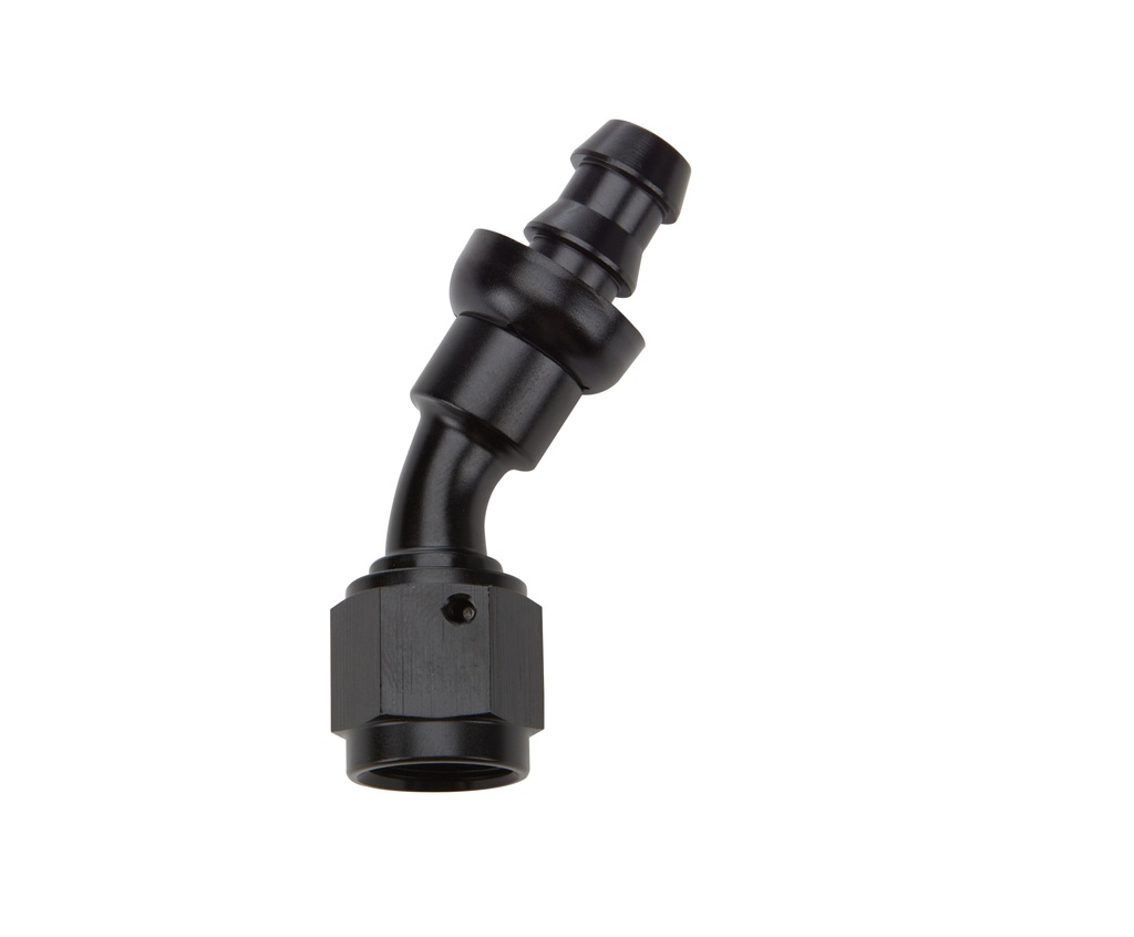[ALL49422] Allstar Performance - Pushlock Hose End Black 30 Deg Elbow -6