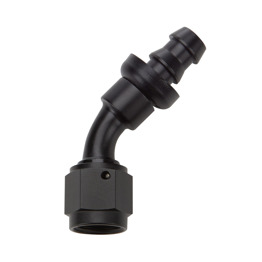 [ALL49434] Allstar Performance - Pushlock Hose End Black 45 Deg Elbow -10
