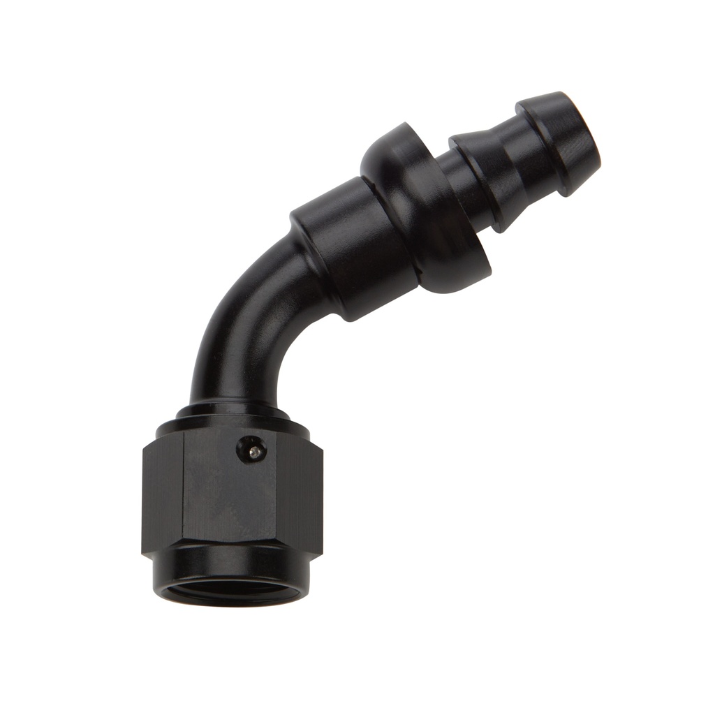 [ALL49443] Allstar Performance - Pushlock Hose End Black 60 Deg Elbow -8