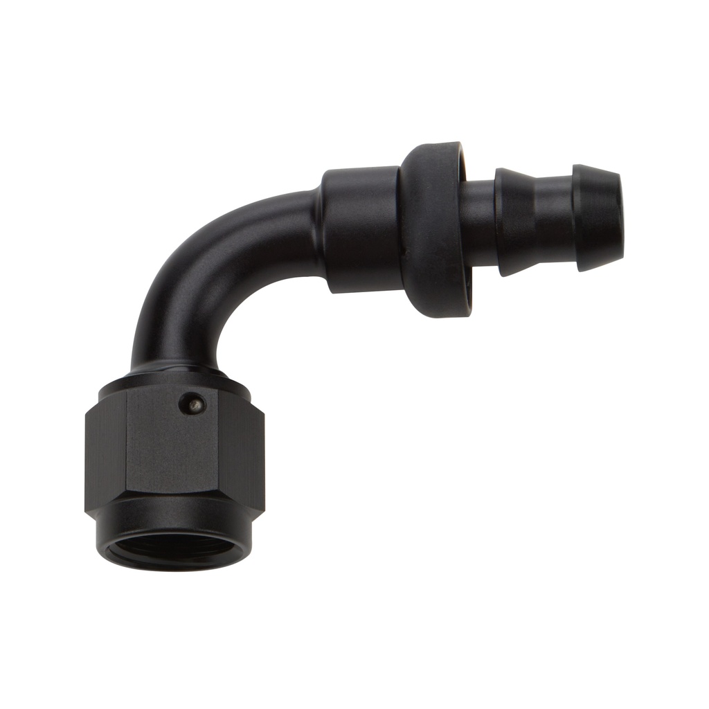 [ALL49451] Allstar Performance - Pushlock Hose End Black 90 Deg Elbow -4