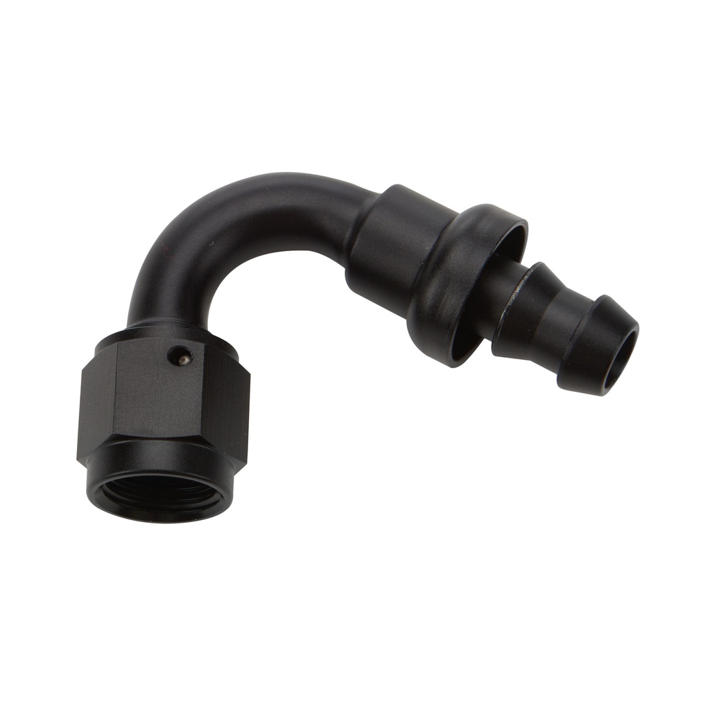 [ALL49463] Allstar Performance - Pushlock Hose End Black 120 Deg Elbow -8