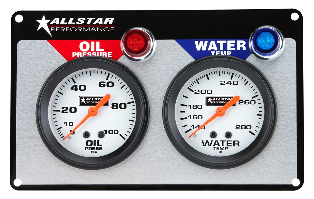 Allstar Performance - 2 Gauge Panel ALL OP/WT