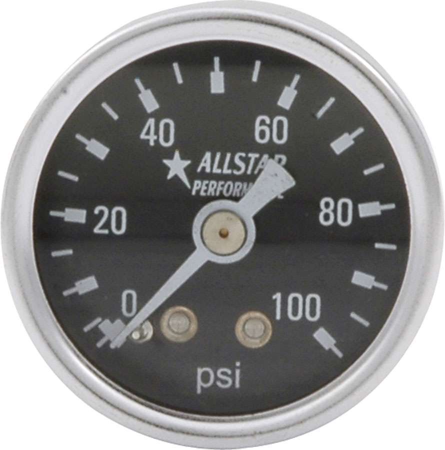Allstar Performance - 1.5in Gauge 0-100 PSI Dry Type