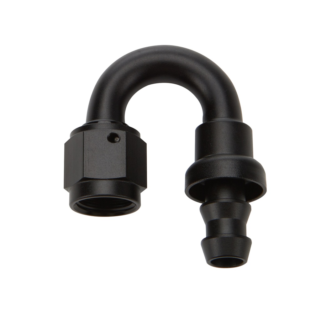 [ALL49485] Allstar Performance - Pushlock Hose End Black 180 Deg Elbow -12