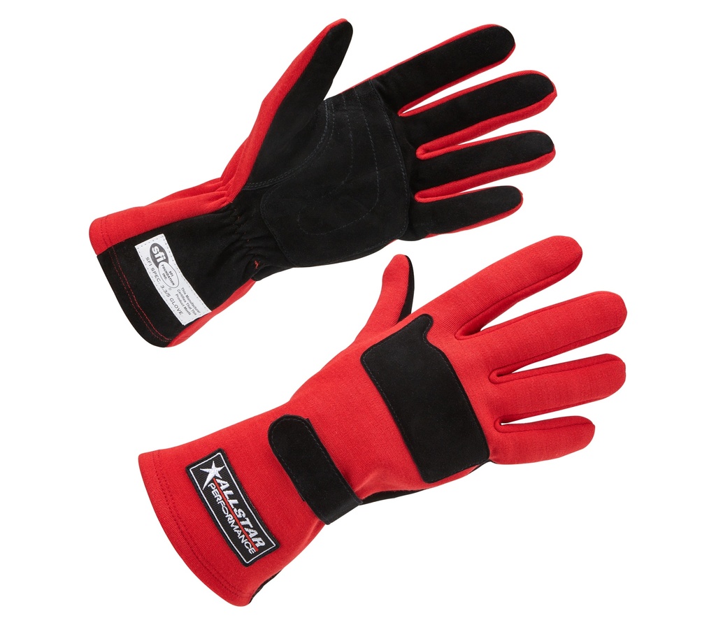 [ALL915071] Allstar Performance - Driving Gloves SFI 3.3/5 D/L Red Small