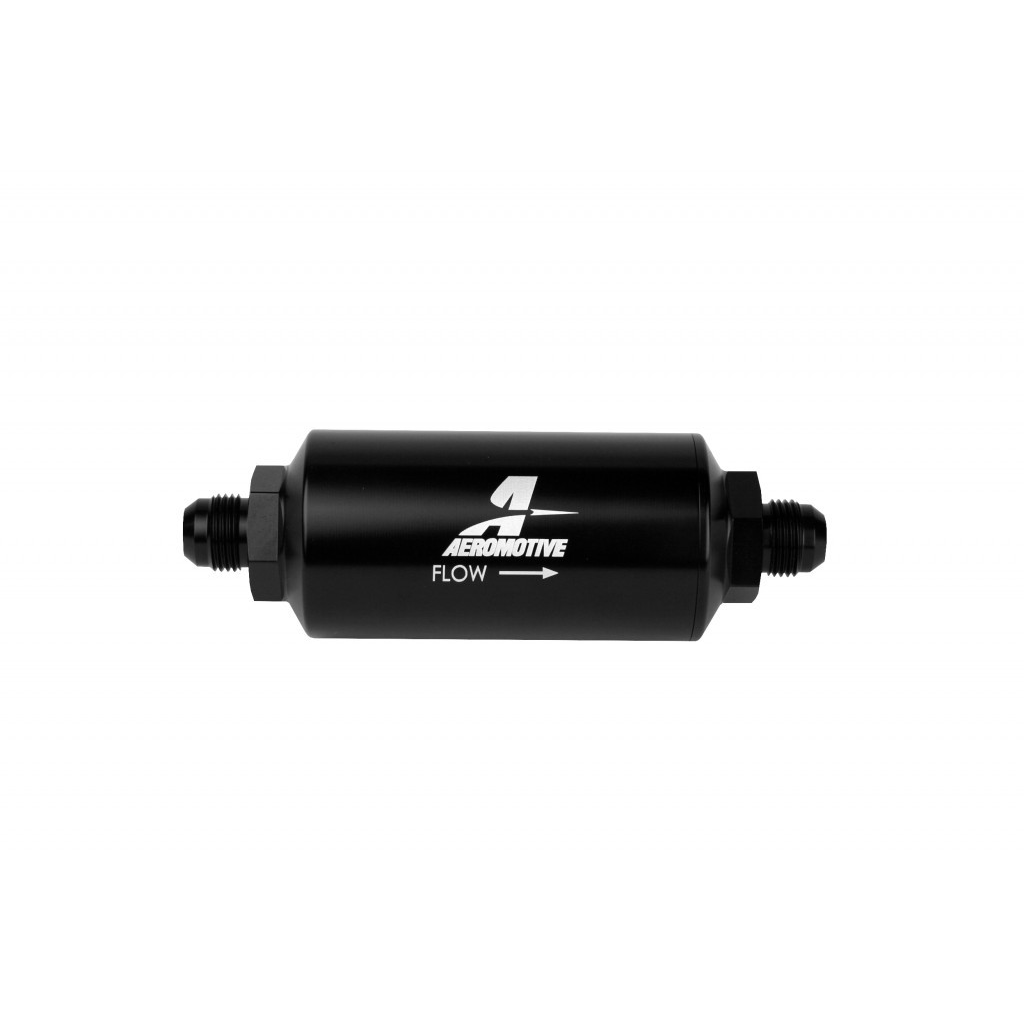 [AFS12345] 6An Inline Fuel Filter 10 Micron 2In Od Black
