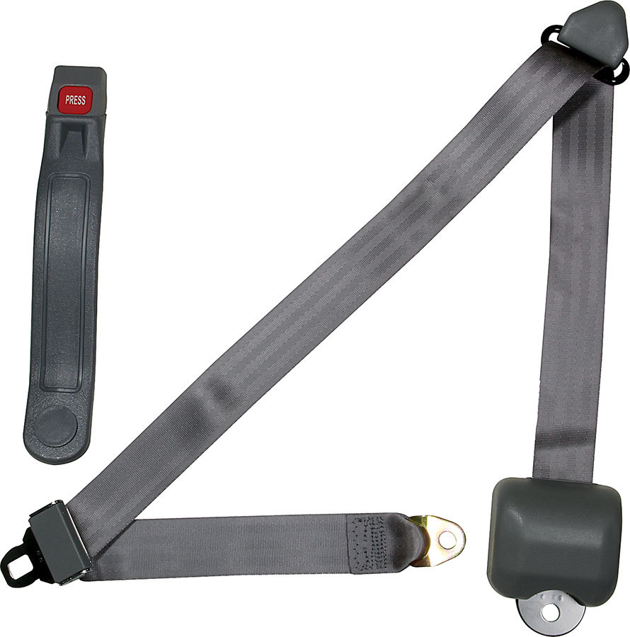 [ALL98116] Allstar Performance - Seat Belt Retractable 3pt Gray