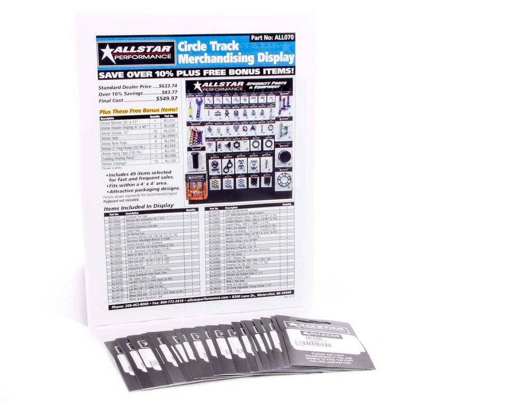 [ALL99153] Allstar Performance - Merchandising Display Components For All070