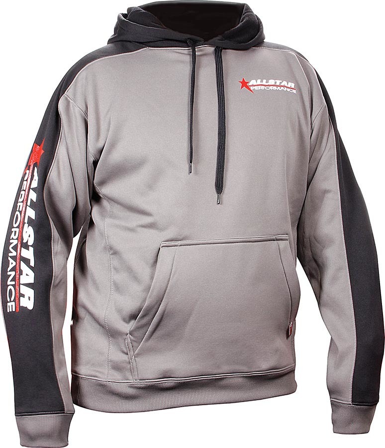 [ALL99916M] Allstar Performance - Allstar Hooded Sweatshirt Med Silver/Bl