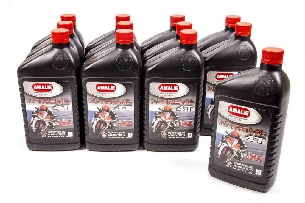 [AMA160-72676-56] Amalie - X-Treme 4T SG Motorcycle Oil 10w40 Case 12x1qt