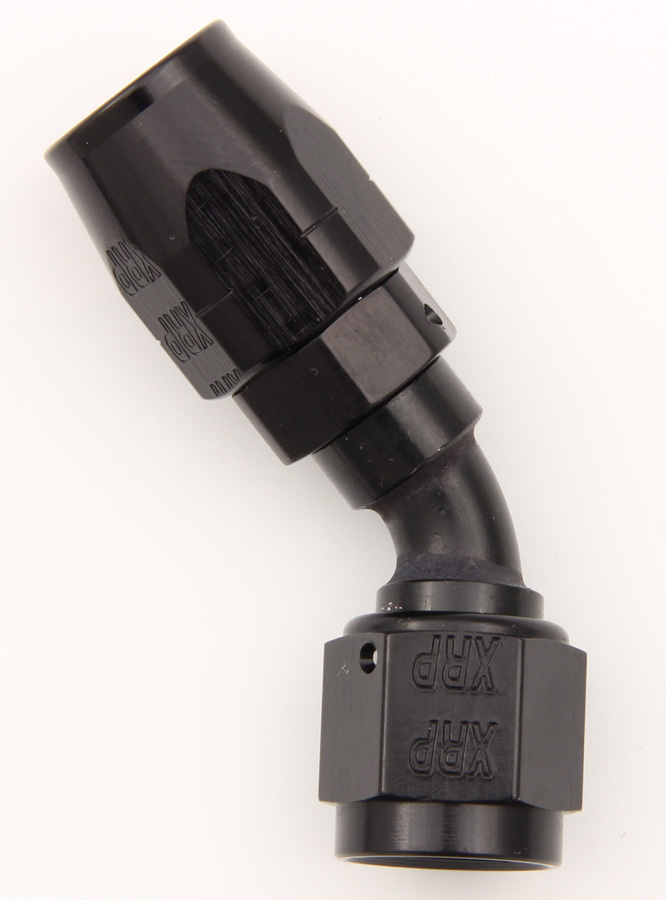 [XRP204506BB] XRP-Xtreme Racing Prod. - #6 45 Deg Dbl Swivel Hose End Black