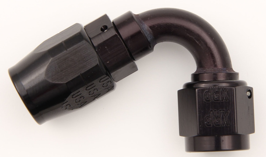 [XRP212006BB] Xrp-Xtreme Racing Prod. - #6 120 Deg Dbl Swivel Hose End Black