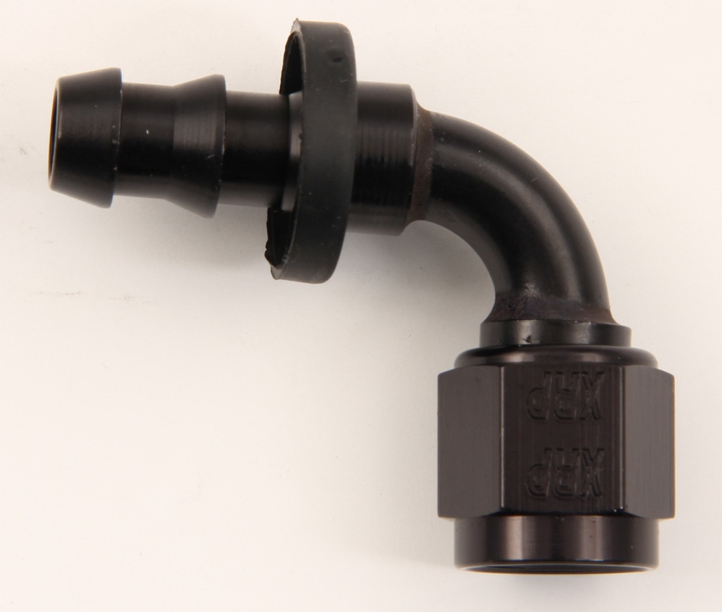 [XRP239008BB] XRP-Xtreme Racing Prod. - #8 90 Deg Push-On Hose End Black