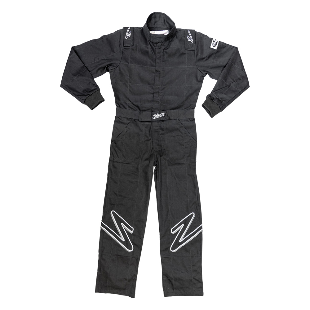 [ZAMR010003YXL] Zamp Racing - Suit ZR-10 Black Youth X-Large SFI 3.2A/1