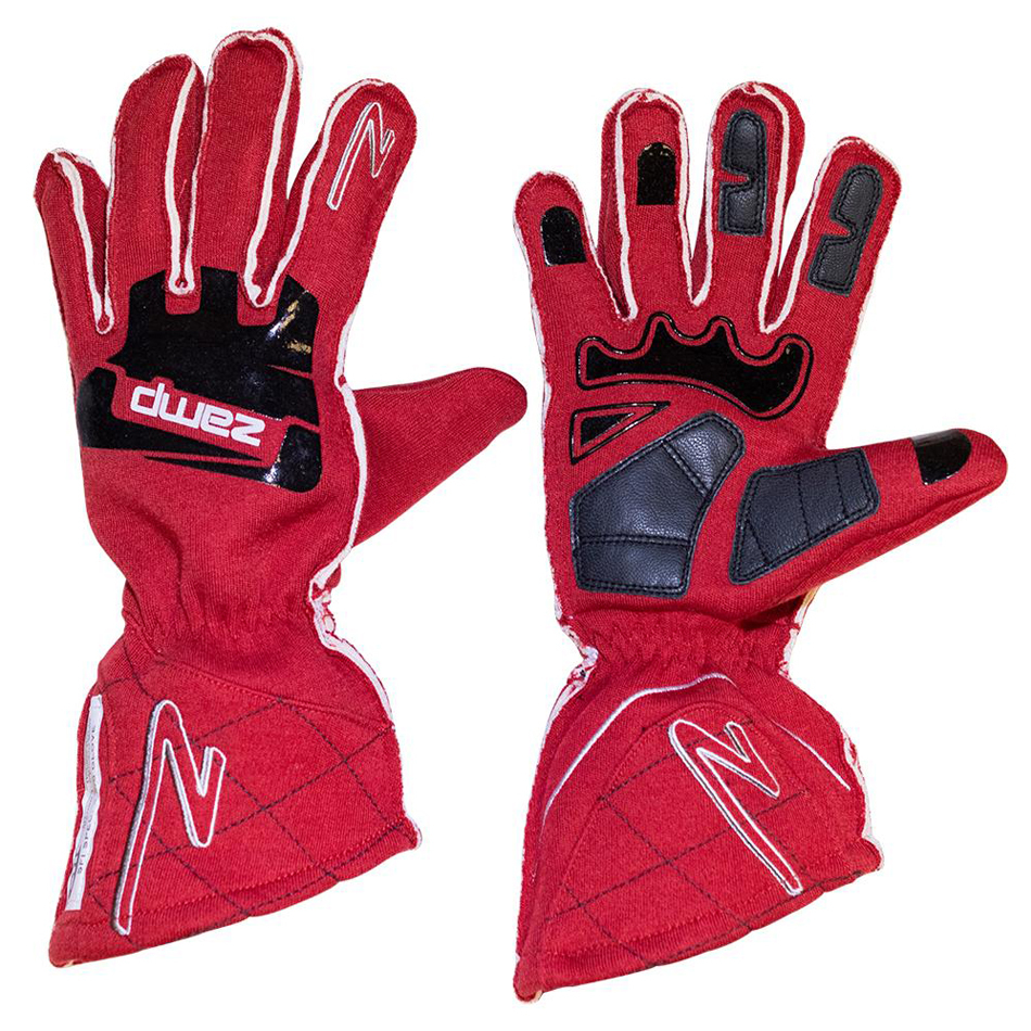 [ZAMRG10002M] Zamp Racing - Gloves ZR-50 Red Medium Multi-Layer SFI 3.3/5