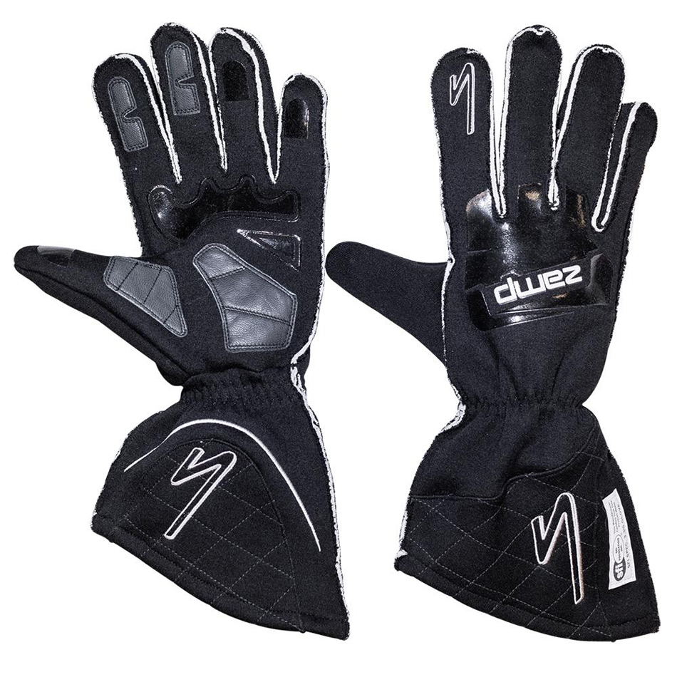 [ZAMRG10003L] Zamp Racing - Gloves ZR-50 Black Large Multi-Layer SFI3.3/5
