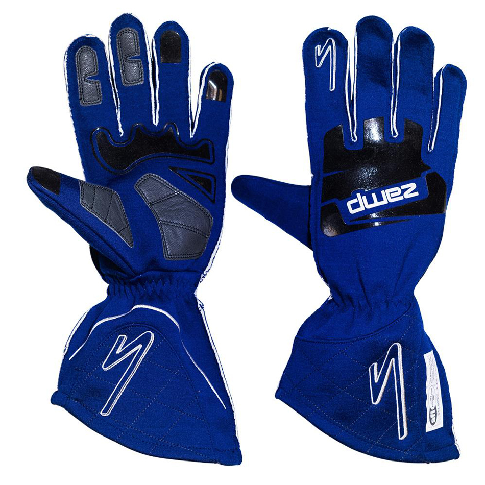 [ZAMRG10004L] Zamp Racing - Gloves ZR-50 Blue Large Multi-Layer SFI 3.3/5