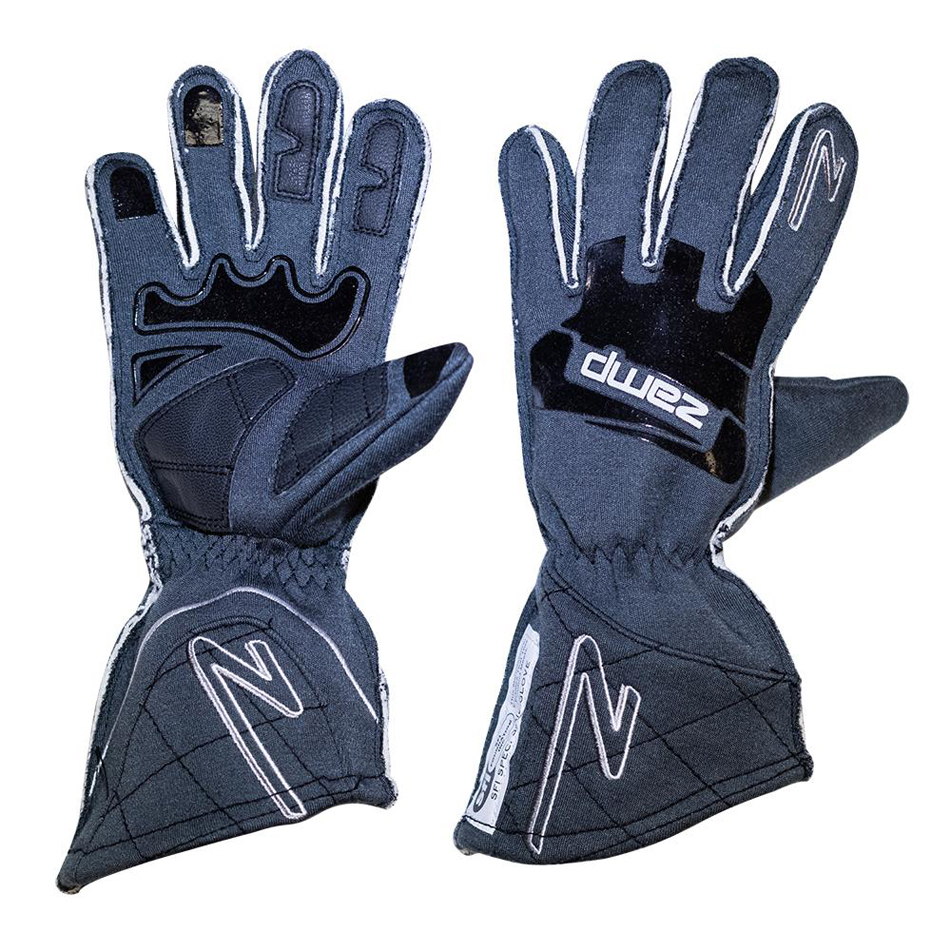 [ZAMRG100152XL] Zamp Racing - Gloves ZR-50 Grey XX-Lrg Multi-Layer SFI3.3/5