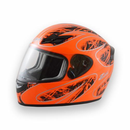 [ZAMH045C08L] Zamp Racing - Helmet Fs-8 Full Face Orange/Black Large