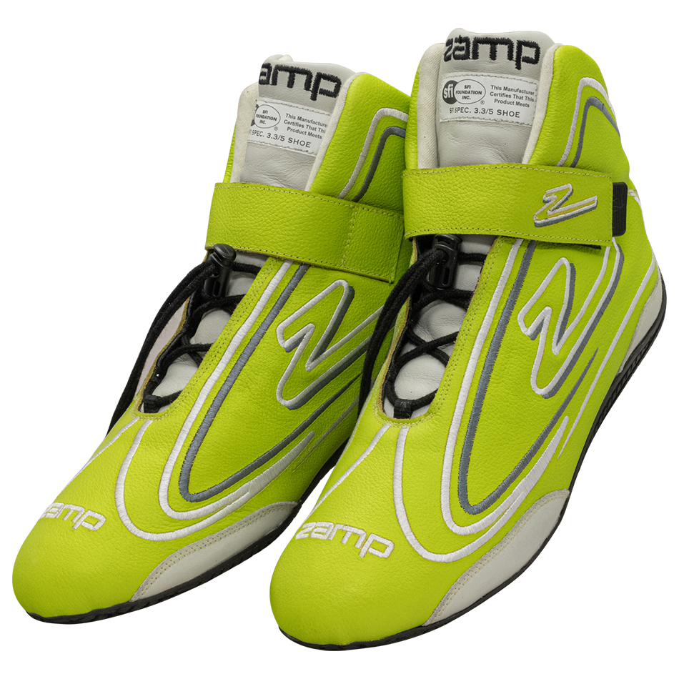 [ZAMRS003C0910] Zamp Racing - Shoe Zr-50 Neon Green Size 10 Sfi 3.3/5
