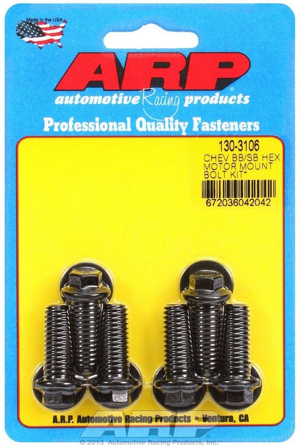 [ARP130-3106] ARP - Motor Mount Bolt Kit 6pt. Chevy