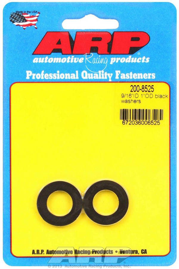 [ARP200-8525] ARP - Black Washer - 9/16 Id x 1 Od 2pk
