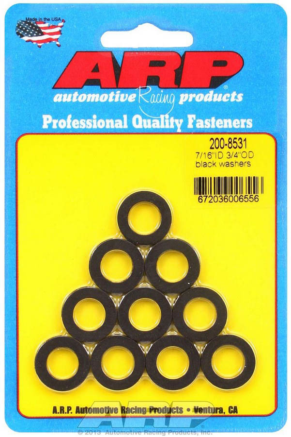 [ARP200-8531] ARP - Black Washers - 7/16 Id X 3/4 Od (10)