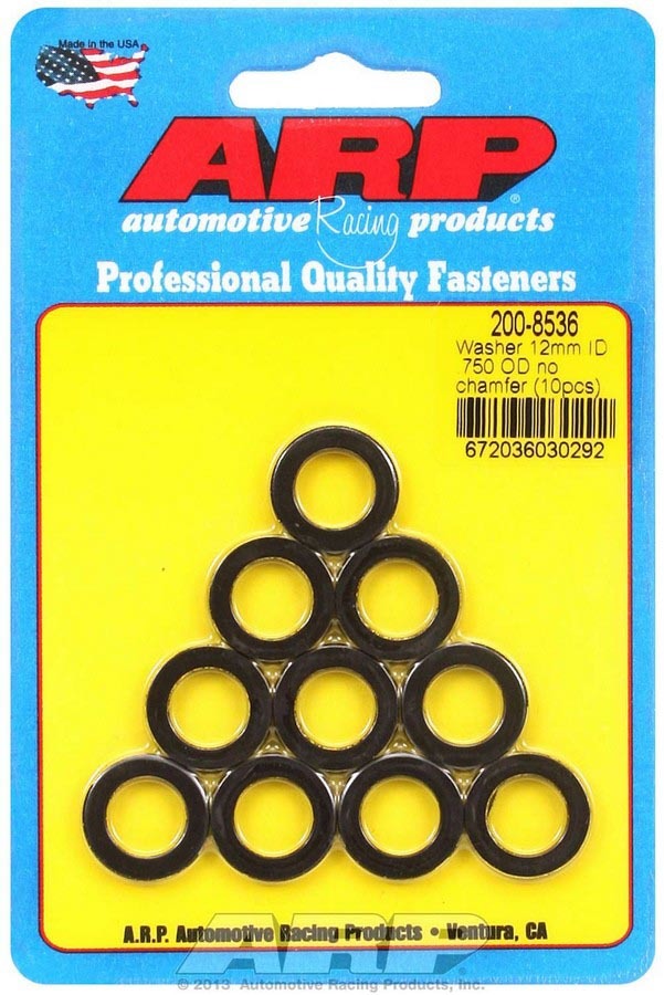 [ARP200-8536] ARP - Black Washers - 12mm Id X 3/4 Od (10)