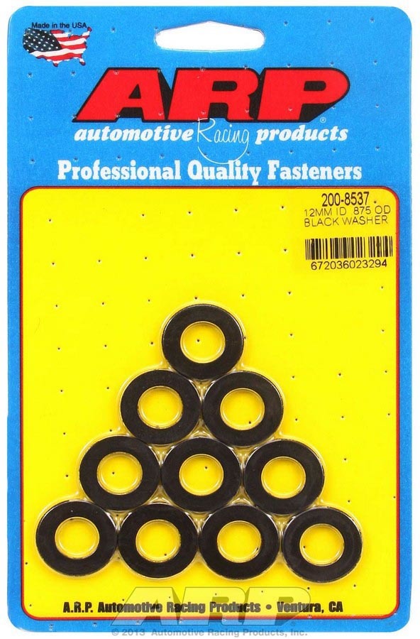 [ARP200-8537] ARP - Black Washers - 12mm ID x 7/8 OD (10)
