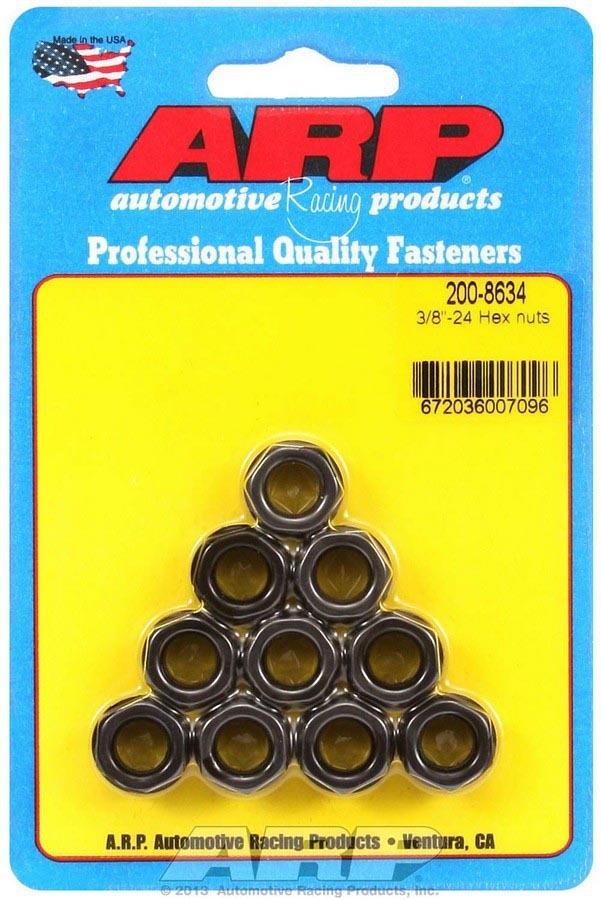 [ARP200-8634] ARP - Hex Nuts - 3/8-24 (10)