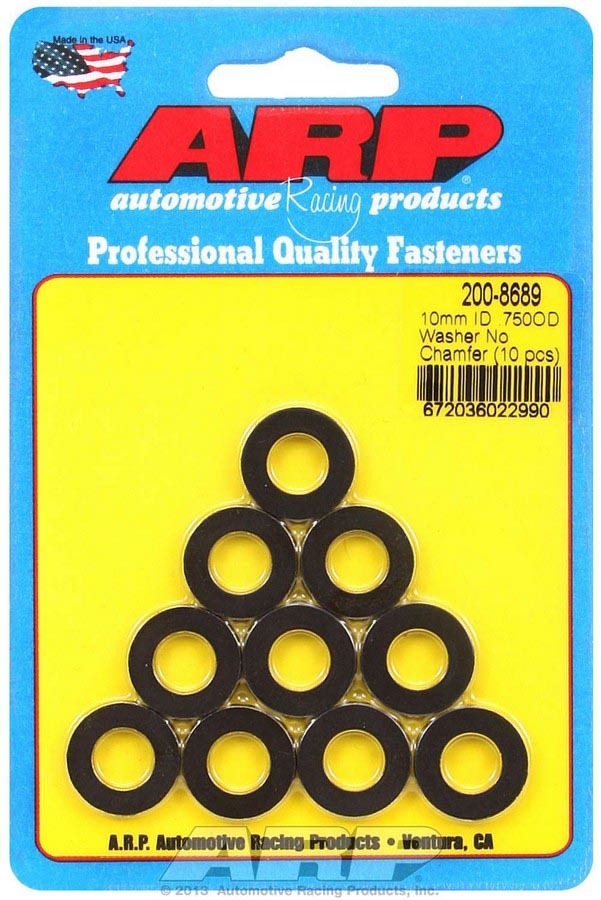 [ARP200-8689] ARP - Black Washers - 10mm ID x 3/4 OD (10)