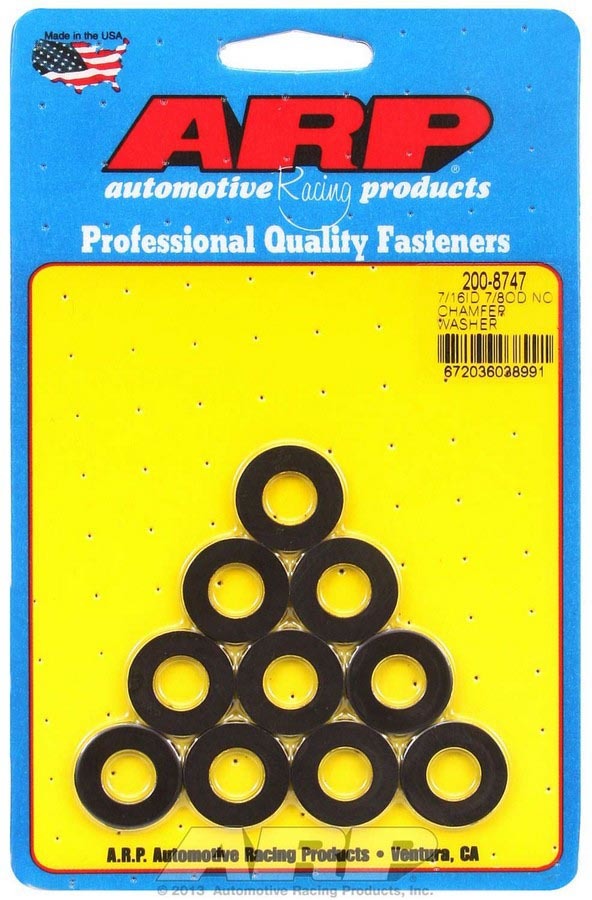 [ARP200-8747] ARP - Black Washers - 7/16 ID x 7/8 OD (10)