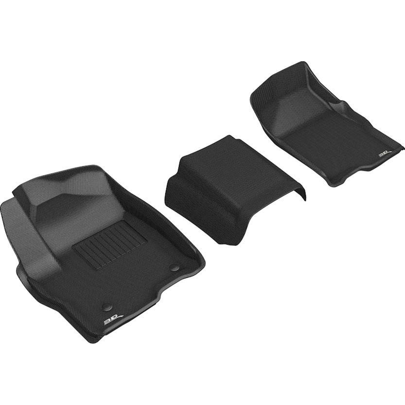 [M3DL1GM02411509] 3D Maxpider - Gm P/U 1500 19- Kagu Floor Liners 1st Row Black