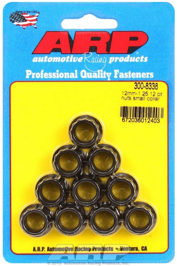 [ARP300-8338] ARP - 12mm x 1.25 12pt Nut Kit 10pk