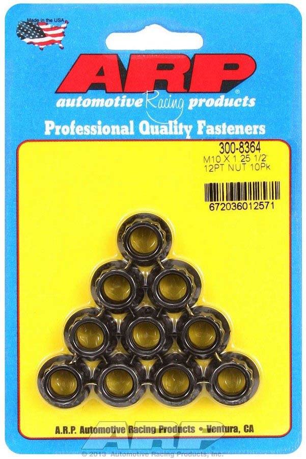 [ARP300-8364] ARP - 10Mm X 1.25 12Pt. Nuts (10)