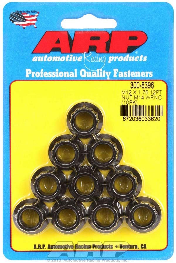 [ARP300-8396] ARP - 12mm x 1.75 12pt. Nuts (10)