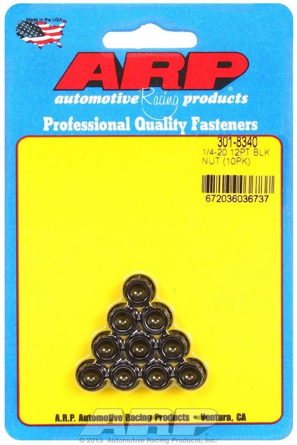 [ARP301-8340] ARP - 1/4-20 12Pt. Nuts (10)