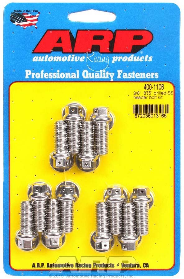 [ARP400-1106] ARP - S/S Header Bolt Kit - 3/8 x .875 UHL (12)