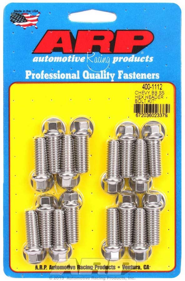 [ARP400-1112] ARP - S/S Header Bolt Kit - 3/8 X 1.00 Uhl (16)