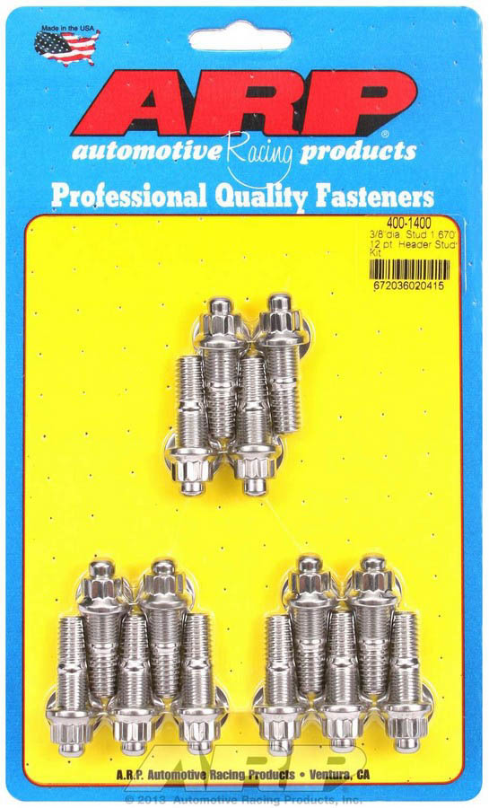 [ARP400-1400] ARP - S/S Header Stud Kit - 3/8 X .750 UHL (14)