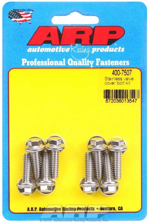 [ARP400-7507] ARP - S/S Valve Cover Bolt Kit 1/4in- 20 6pt. (8)