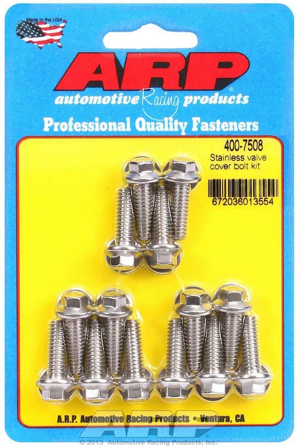 [ARP400-7508] ARP - S/S Valve Cover Bolt Kit 1/4in- 20 6pt. (14)