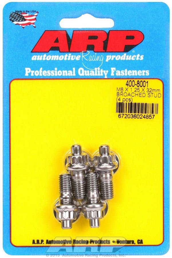 [ARP400-8001] ARP - S/S Stud Kit - (4) M8 x 1.25in x 32mm