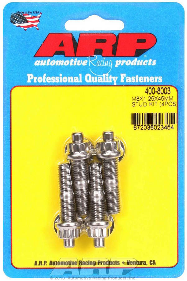 [ARP400-8003] ARP - S/S Stud Kit - (4) M8 x 1.25in x 45mm