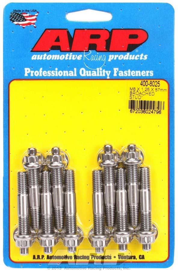 [ARP400-8025] ARP - S/S Stud Kit - (10) M8 x 1.25in x 57mm