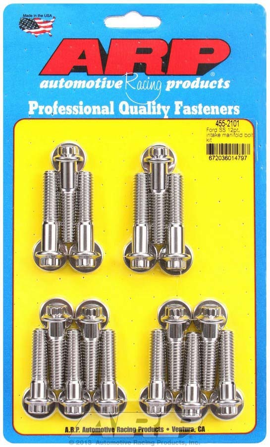 [ARP455-2101] Arp - Ford S/S Intake Bolt Kit 12pt.