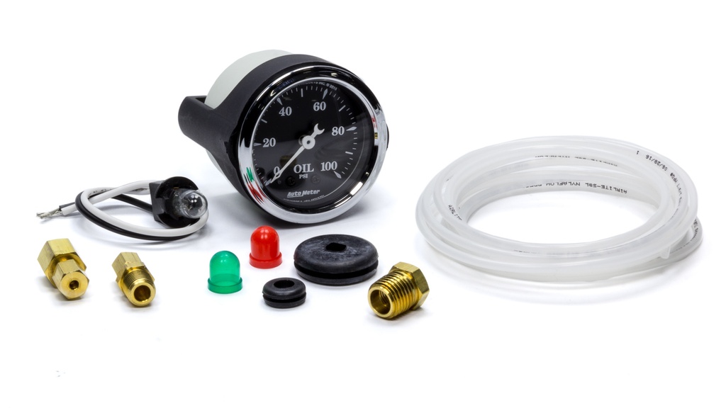 [ATM1721] Autometer - 2-1/16 O/T/B Oil Press Gauge 100psi