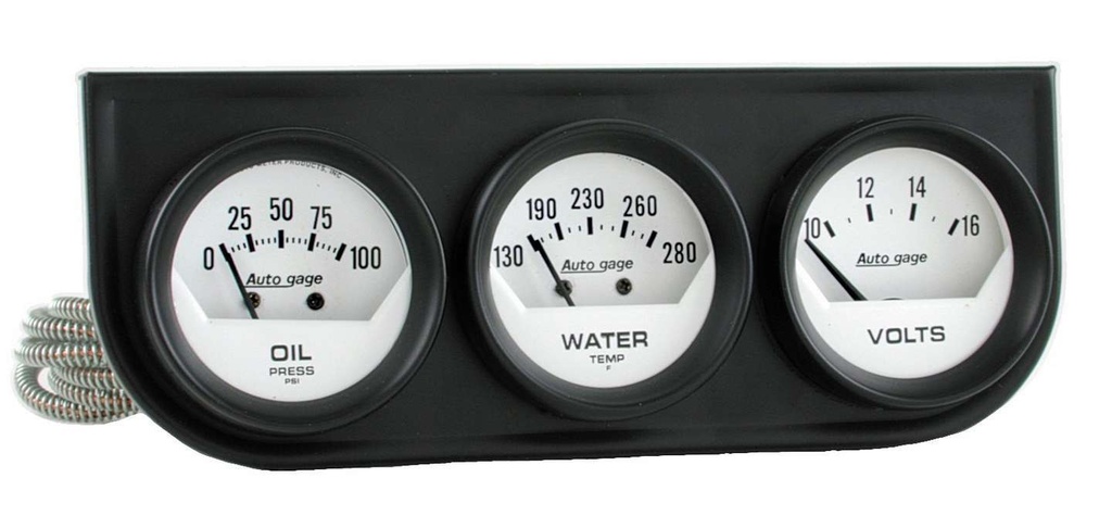 [ATM2324] Autometer - 2-1/16in Oil/Volt/Water Short Sweep Console