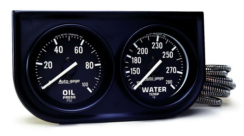 [ATM2392] Autometer - 2in Black Mech Gauge Panel